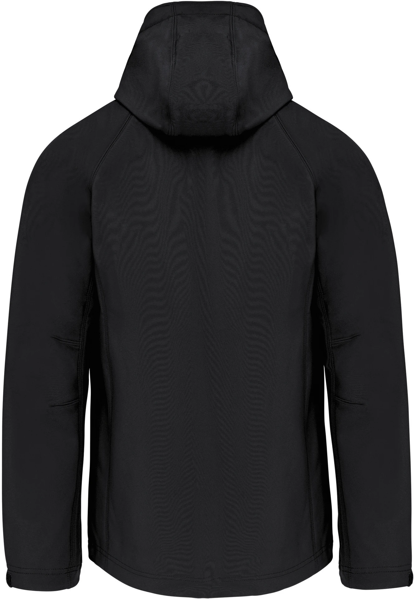 K413-herren-3-lagen-kapuzen-softshell-jacke-black-back-6 Kariban Herren 3-Lagen Kapuzen Softshell Jacke