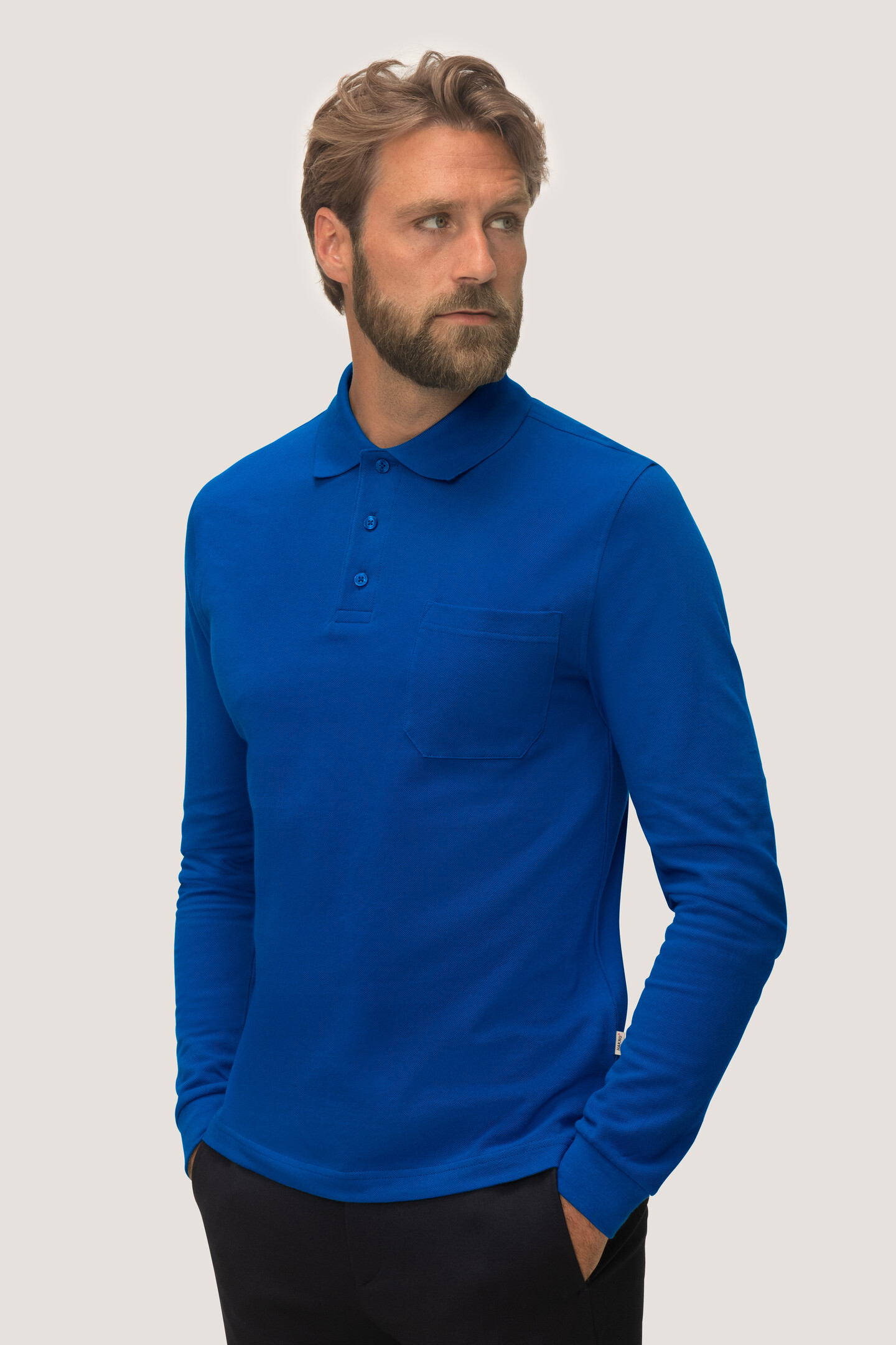 HAKRO Longsleeve-Pocket-Poloshirt 809 Top HAKRO Longsleeve-Pocket-Poloshirt 809 Top