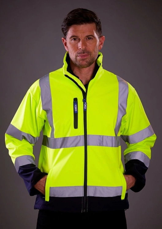 YOKO High Visibility 2 Bands & Braces Softshell Jacket
