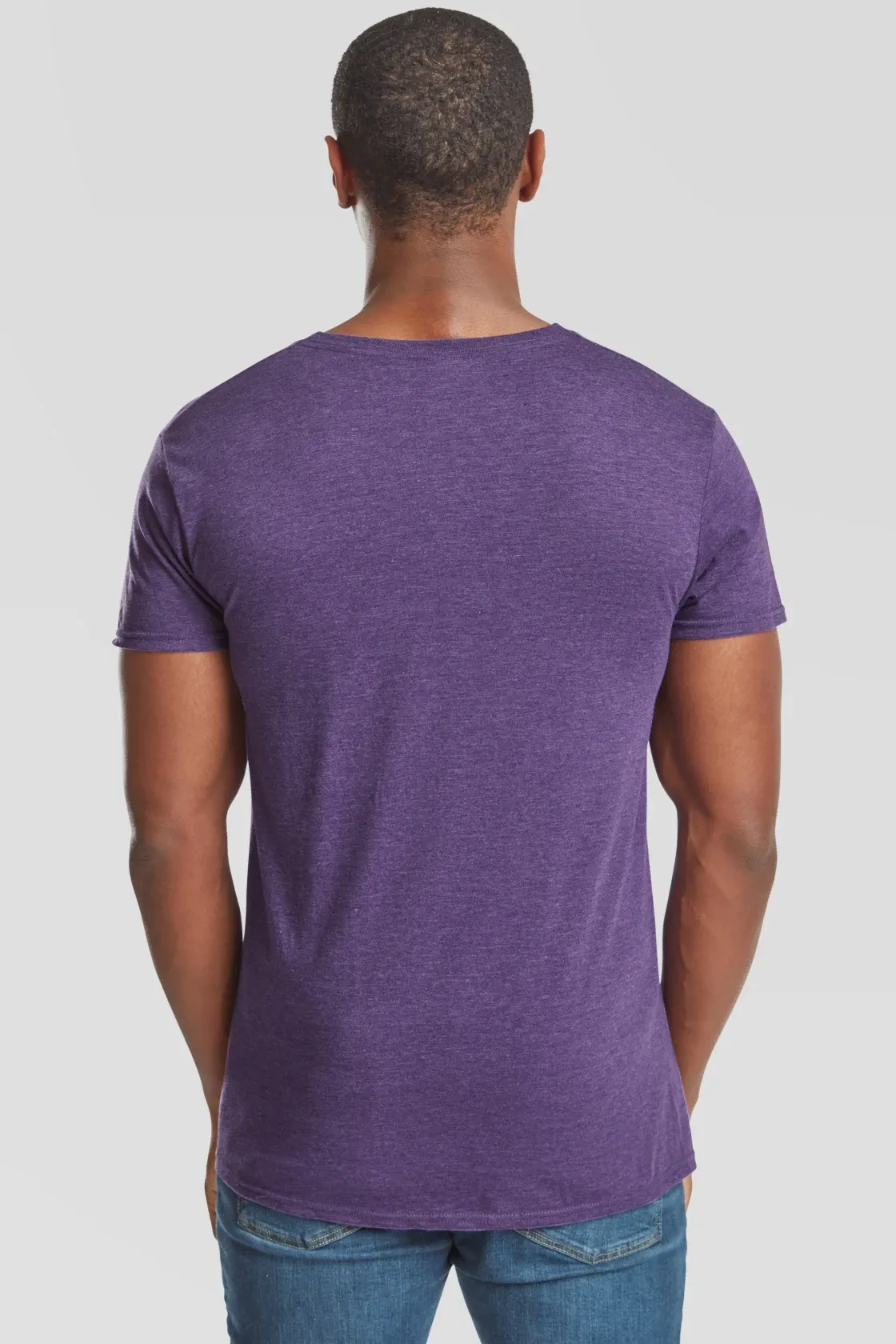 fruit-of-the-loom-61-430-0-iconic-150-t-shirt-heatherpurple-model-2 F.O.L. Iconic T