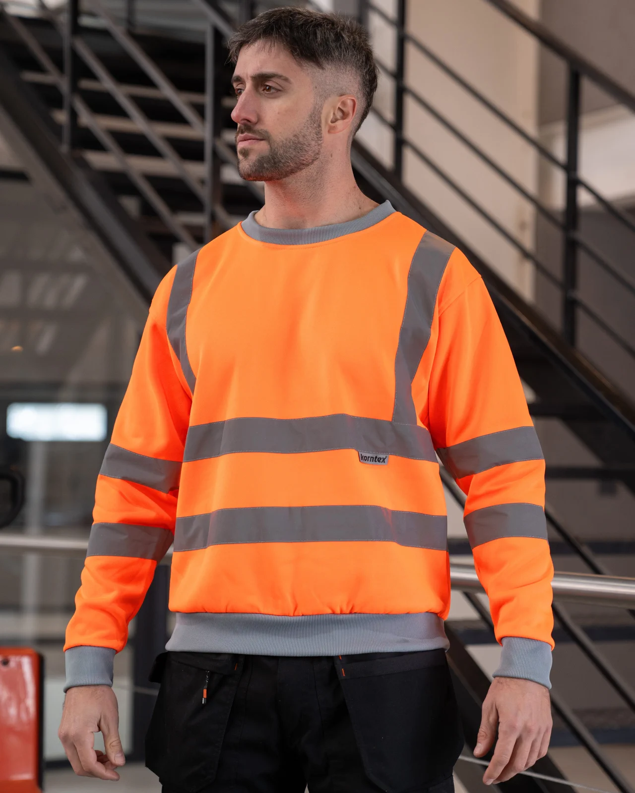 Korntex Hi-Vis Workwear Sweatshirt Limerick