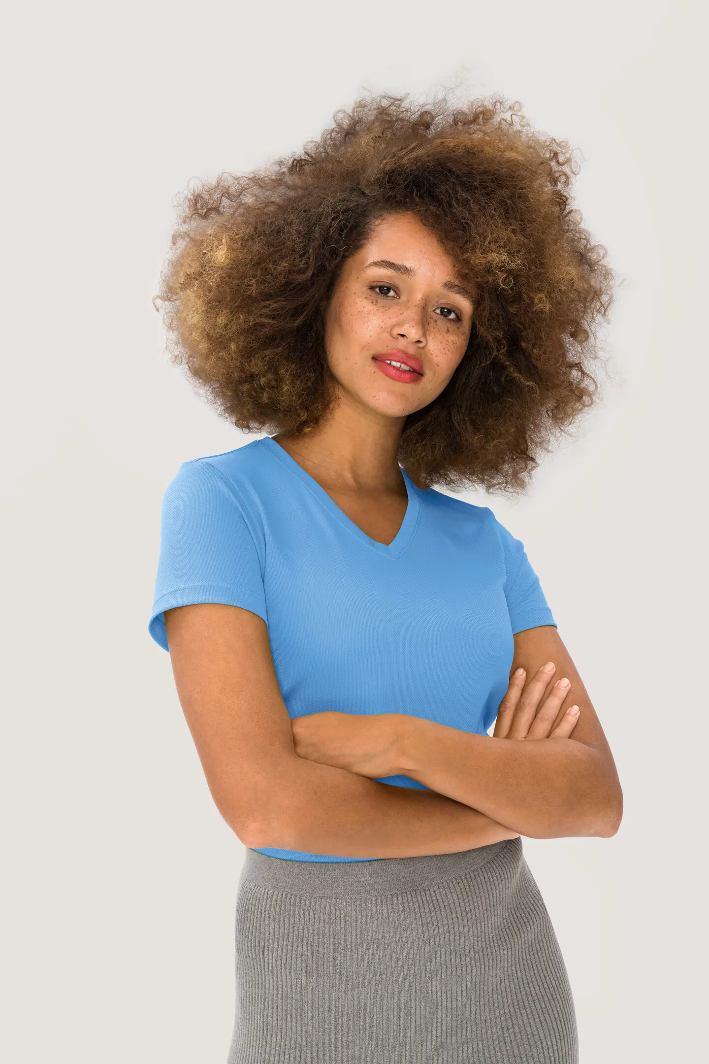 HAKRO Women-V-Shirt 187 Coolmax