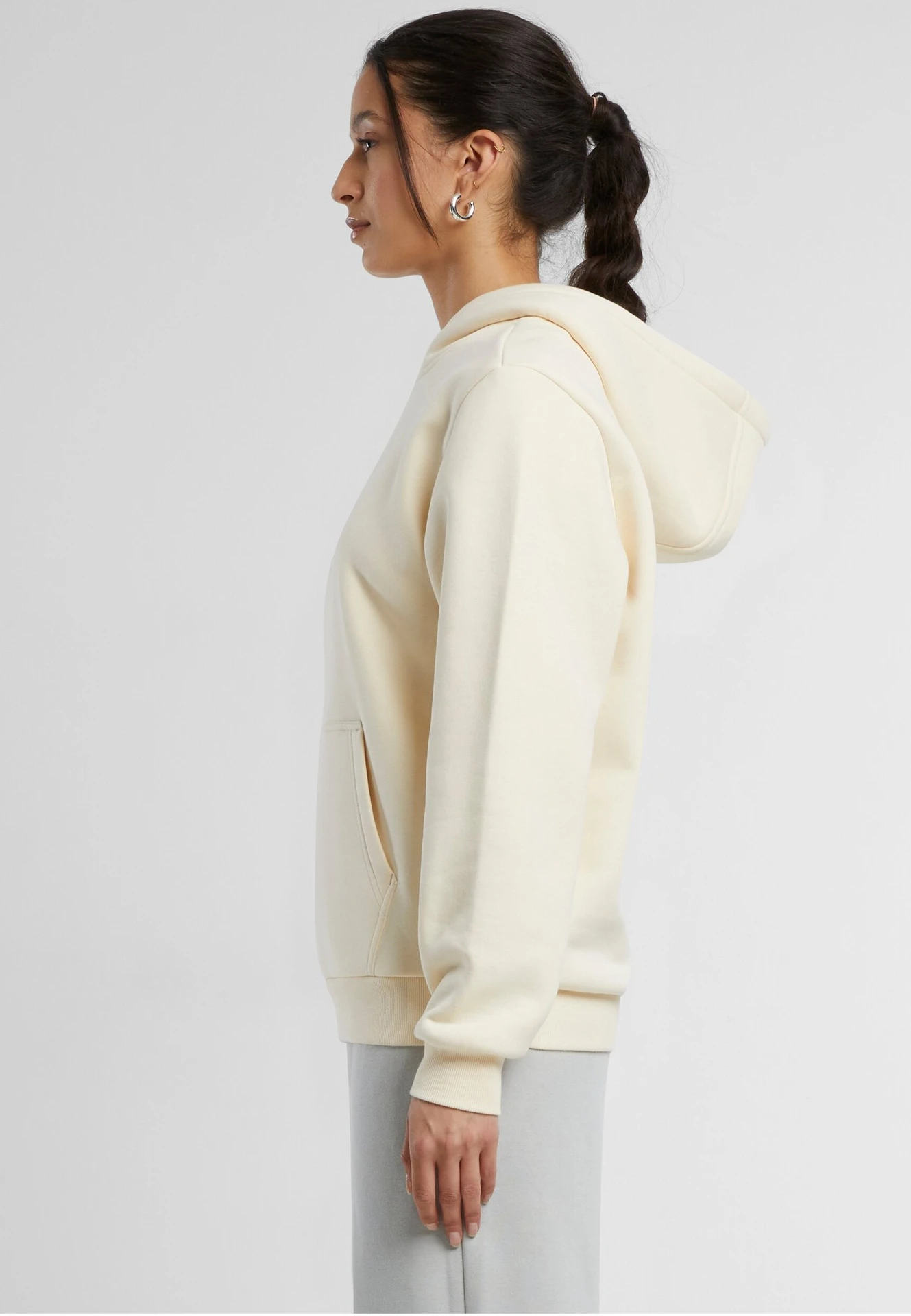 Build Your Brand Ladies Fluffy Hoody