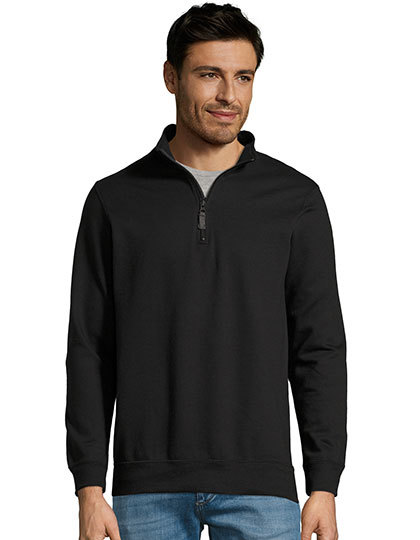 SOL'S Men's Zip High Collar Sweatshirt Stan