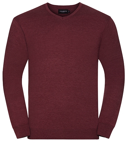 Russell Men`s V-Neck Knitted Pullover Russell Men`s V-Neck Knitted Pullover