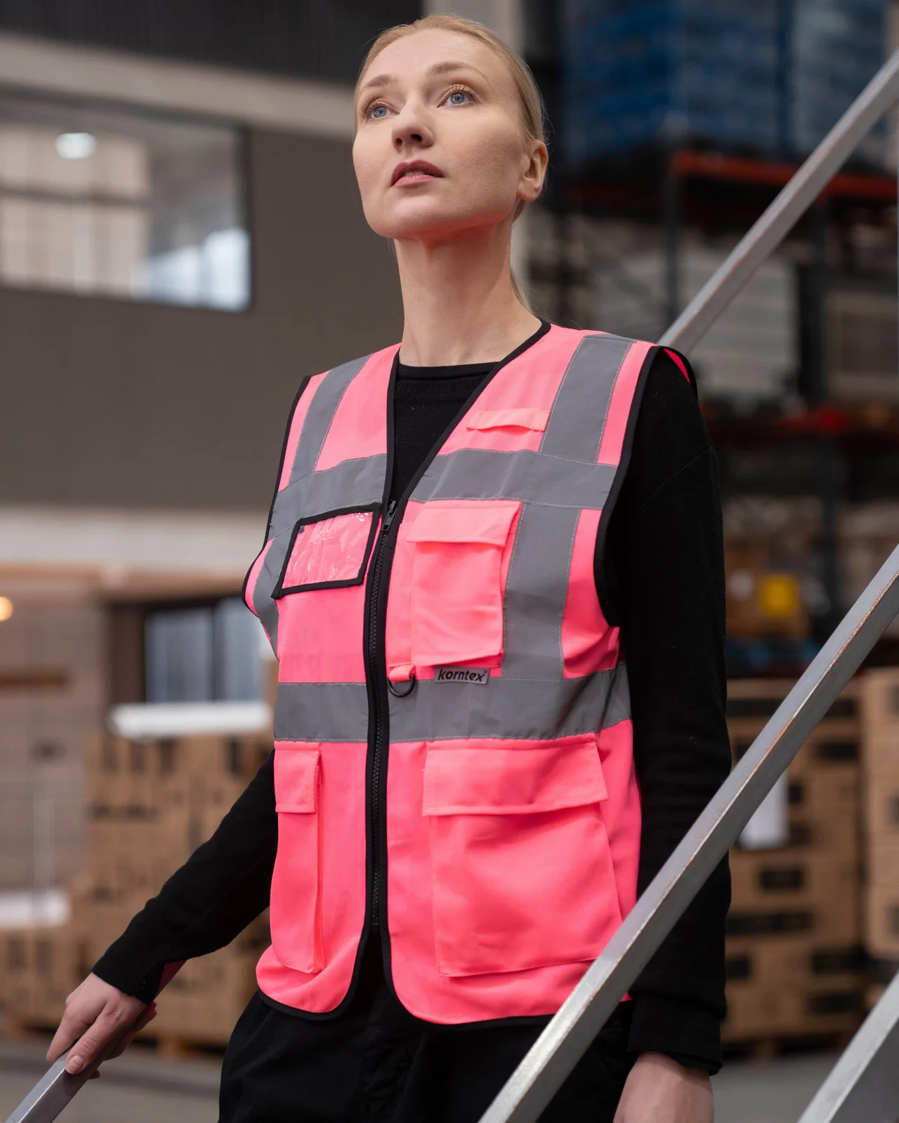 Korntex Multifunktionale Comfort-Fit Warnweste Hamburg