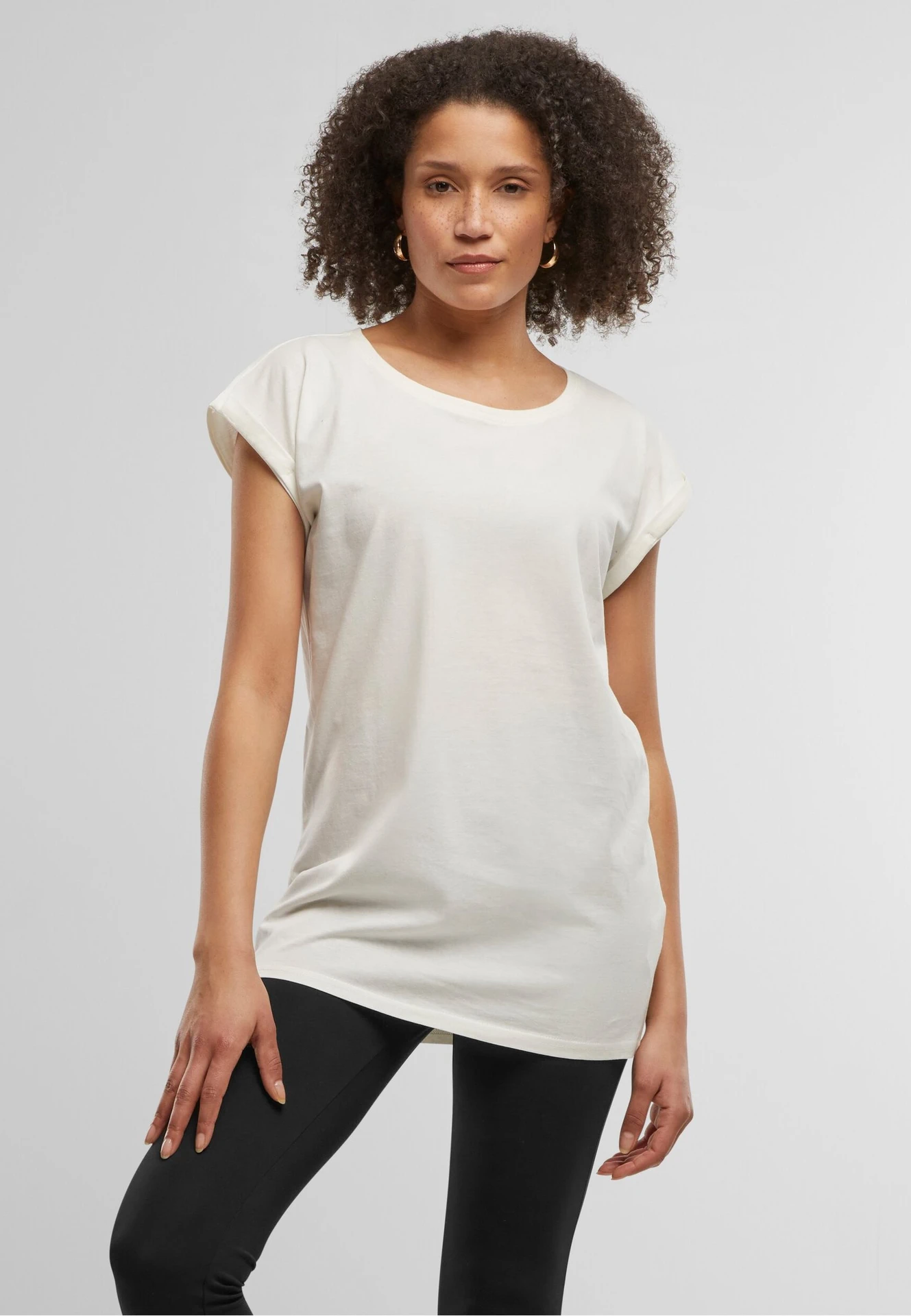 Build Your Brand Ladies Extended Shoulder Tee