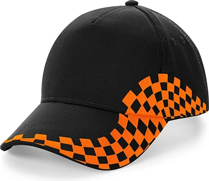 beechfield-b159-grand-prix-cap-black-orange-front-1 Beechfield Grand Prix Cap