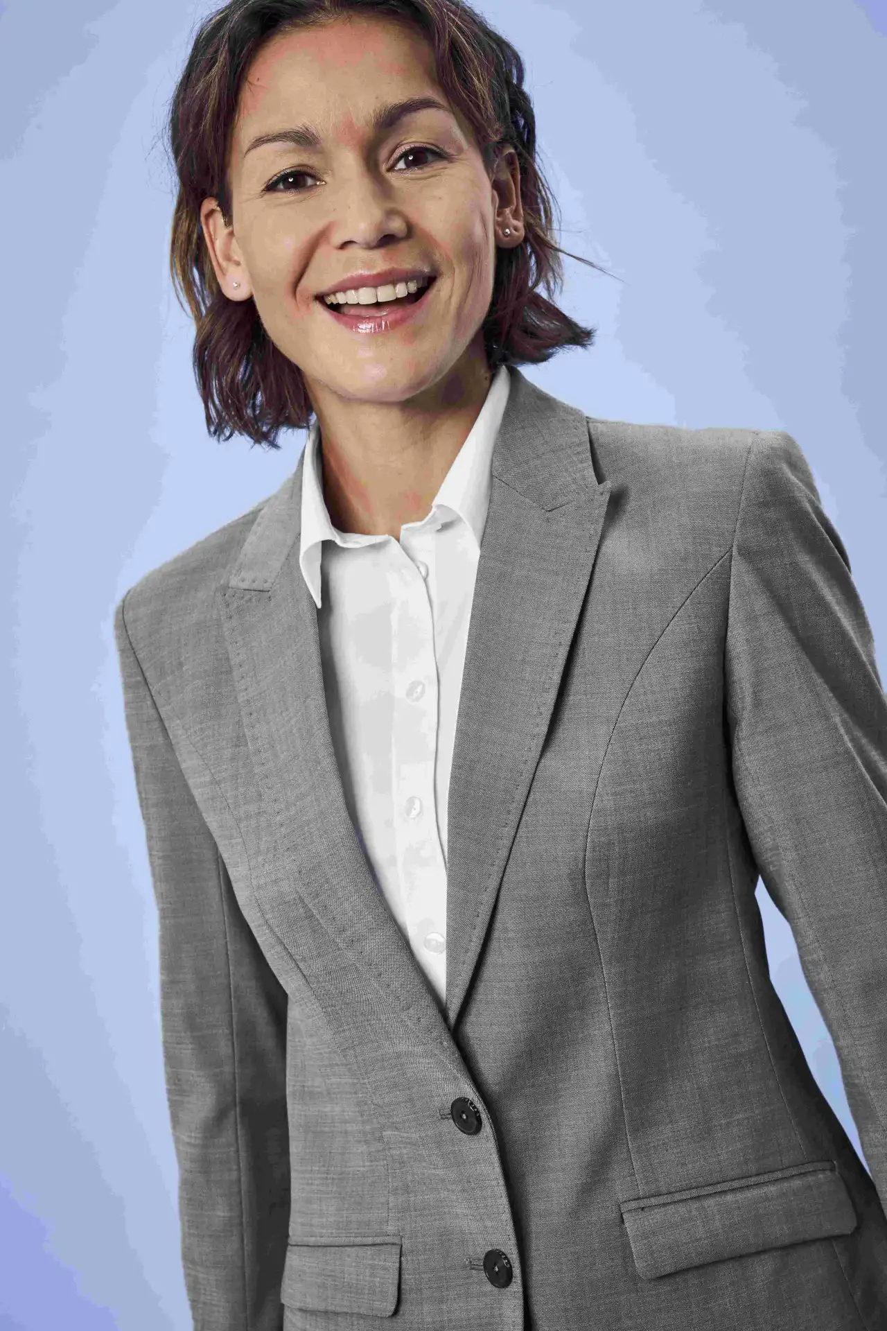 greiff-1426-damen-blazer-sf-375_2820_hellgrau-model-1 GREIFF Damen Blazer MODERN 37.5 Slim Fit