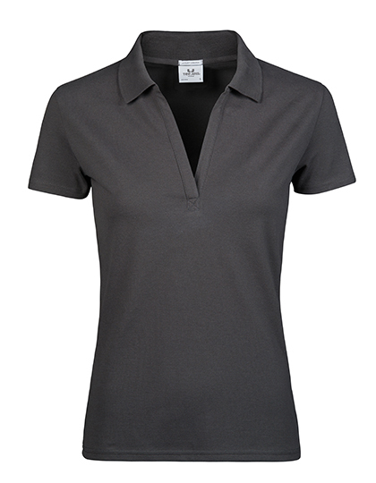 TEE JAYS Womens Luxury Stretch V-Neck Polo TEE JAYS Womens Luxury Stretch V-Neck Polo