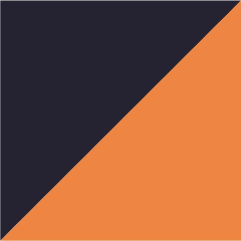 french navy/neon orange