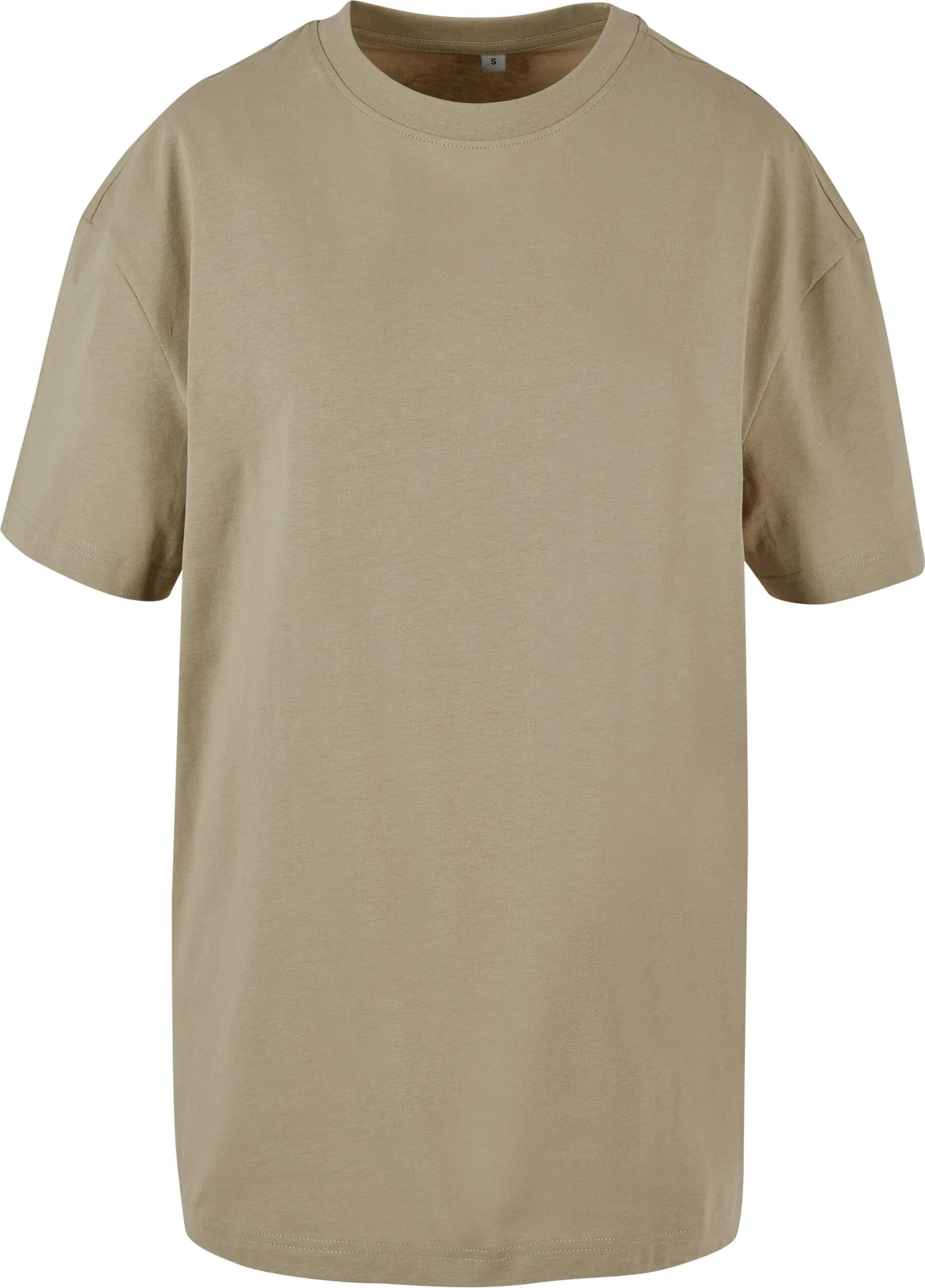 BYB-BY149-ladies-oversized-boyfriend-t-shirt-paleolive-front-4 Build Your Brand Ladies Oversized Boyfriend Tee
