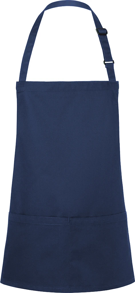 KARLOWSKY kurze Latzschürze Basic mit Schnalle und Tasche