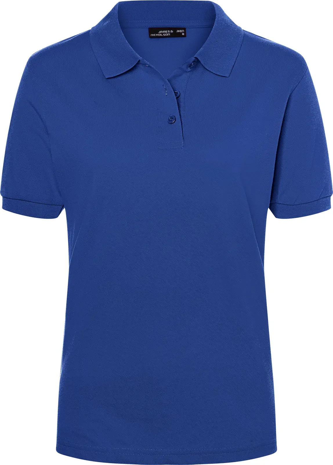 jn071-classic-poloshirt-ladies-darkroyal-front-3 James & Nicholson Ladies Classic Polo