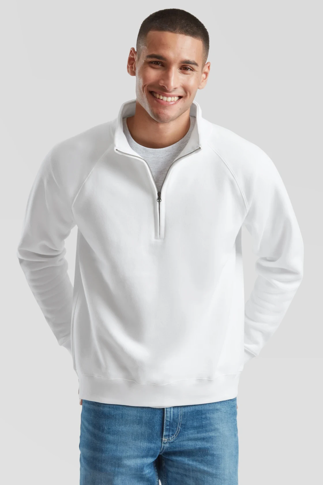 F.O.L. Zip-Neck Sweat mit 1/4 Zip