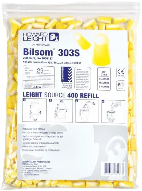 Howard Leight Nachfüllbeutel 200 Paar Bilsom 303S Howard Leight Nachfüllbeutel 200 Paar Bilsom 303S