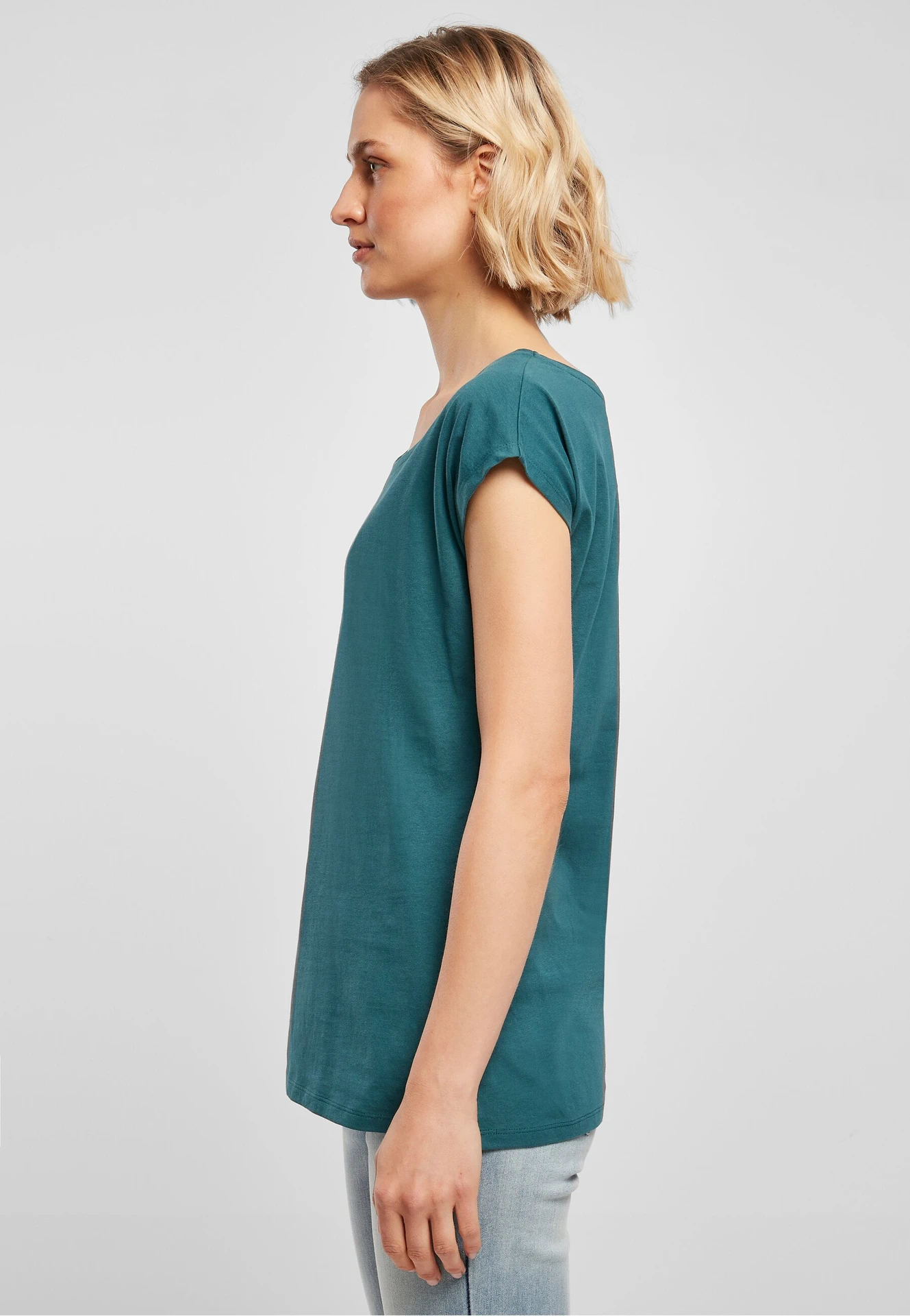 Build Your Brand Ladies Wide Neck Tee