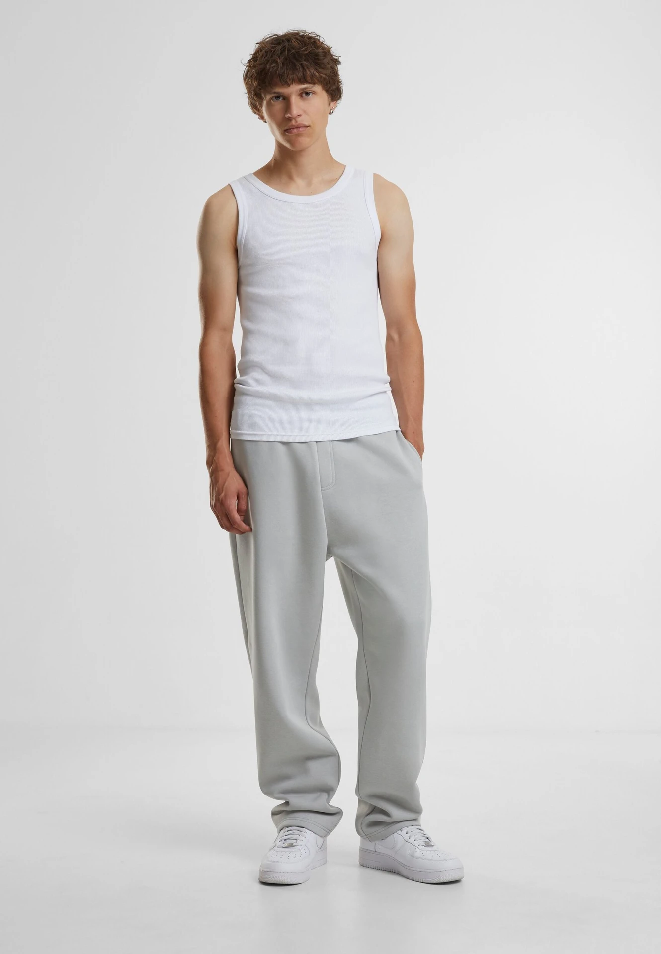 Build Your Brand Fluffy Track Sweatpants