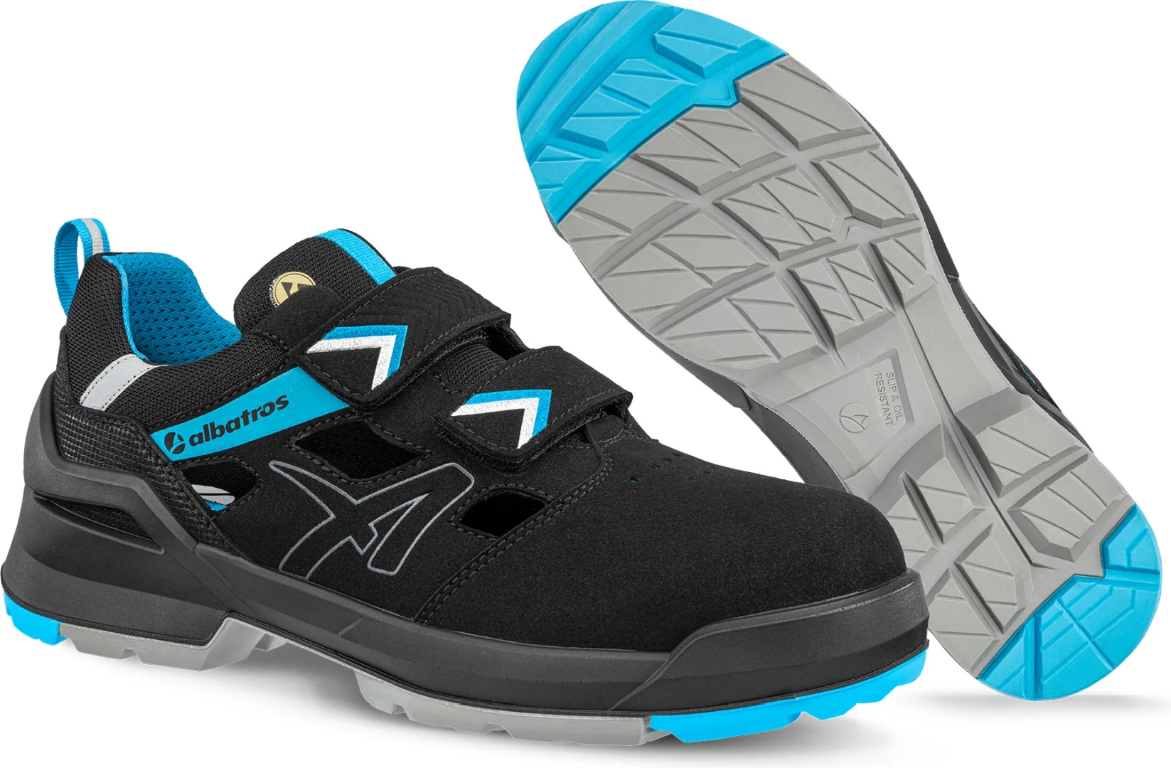 albatros Sicherheitssandale FORGE AIR BLACK/BLUE LOW S1 albatros Sicherheitssandale FORGE AIR BLACK/BLUE LOW S1