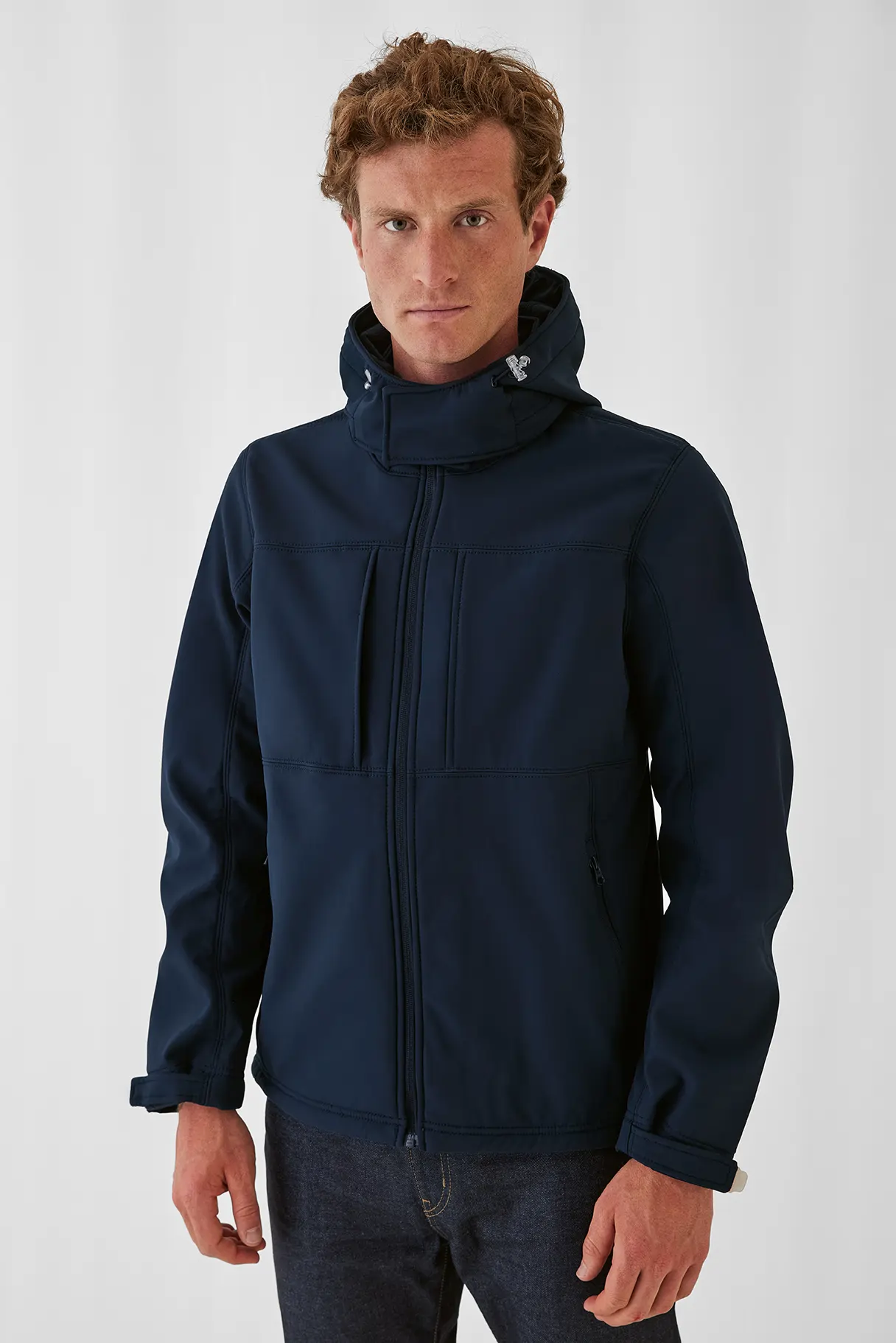 BC_JM950_Hooded-Softshell_men_navy_parent-0 B&C Hooded Softshelljacke Men