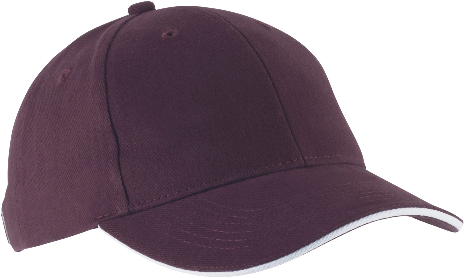 burgundy/white