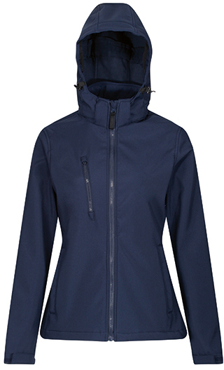 regatta-tra702-womens-venturer-3-layer-printable-hooded-softshell-jacket-navy-navy-front-2 Regatta Women´s Venturer 3-Layer Printable Hooded Softshell Jacket