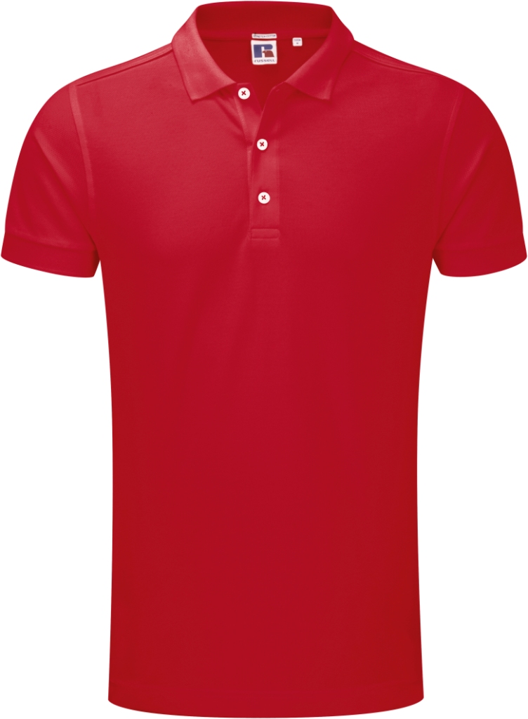 Russell Men's Fitted Stretch Polo Russell Men's Fitted Stretch Polo