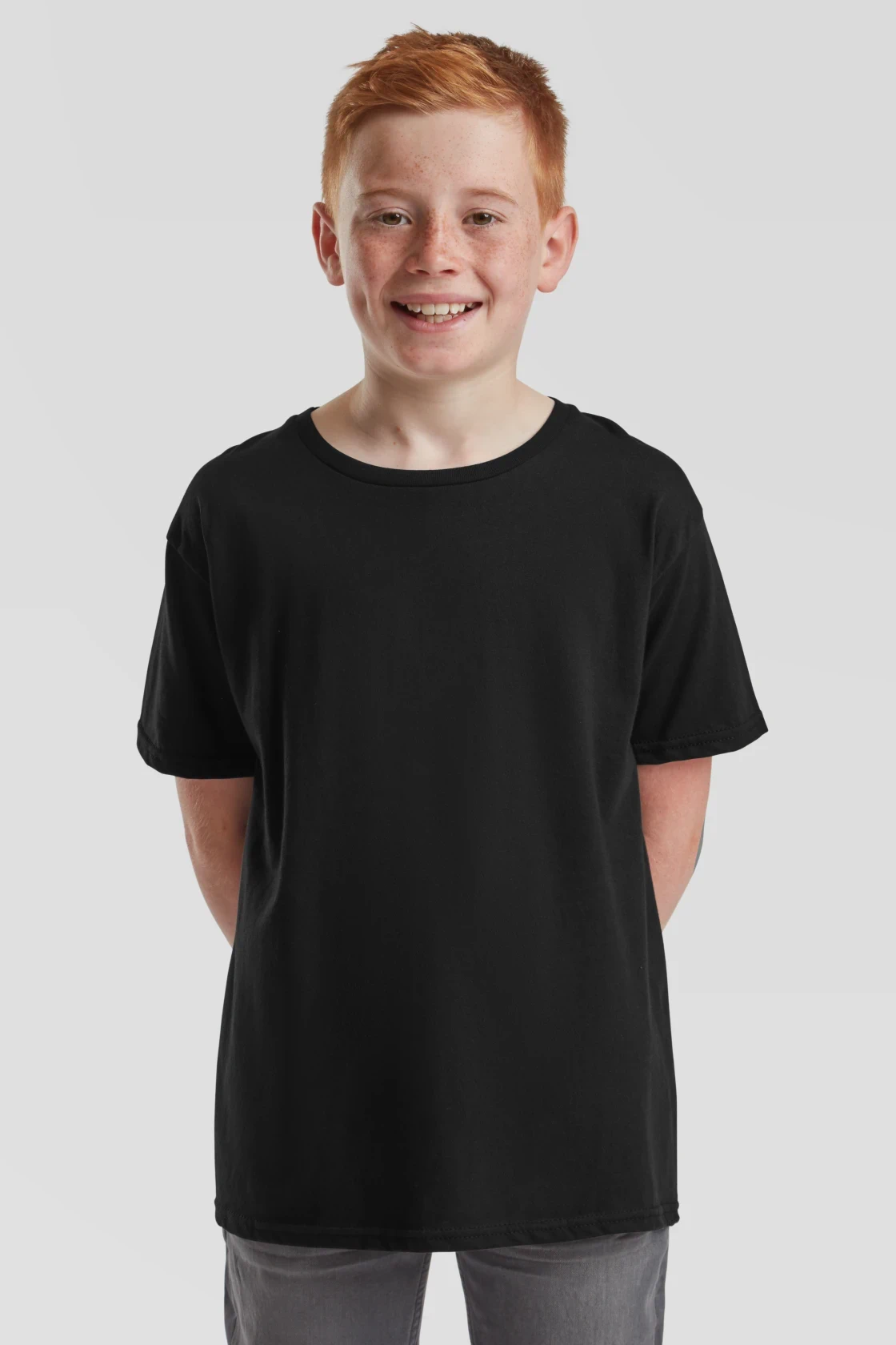 fruit-of-the-loom-61-023-0-kids-iconic-150-t-shirt-black-model-0 F.O.L. Kids Iconic T
