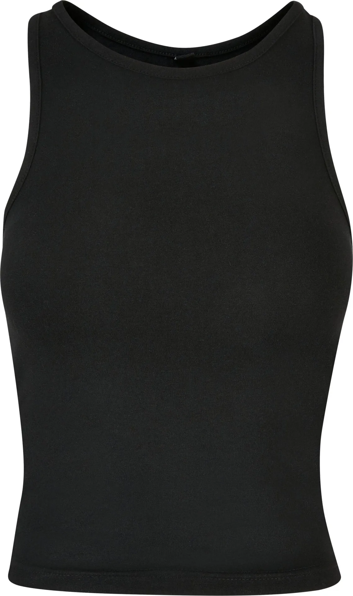 BYB-BY208-ladies-racer-back-top-black-front-4 Build Your Brand Ladies Racer Back Top