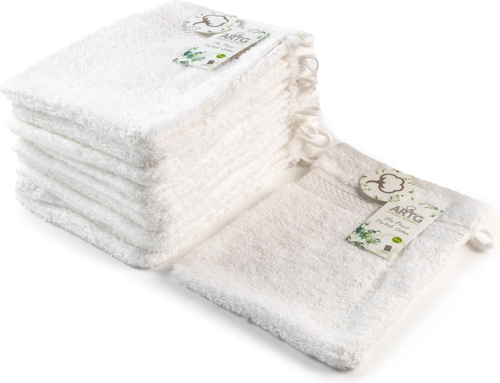 artg-ar401-natural-bamboo-washing-glove-white-front-1 ARTG Natural Bamboo Washing Glove