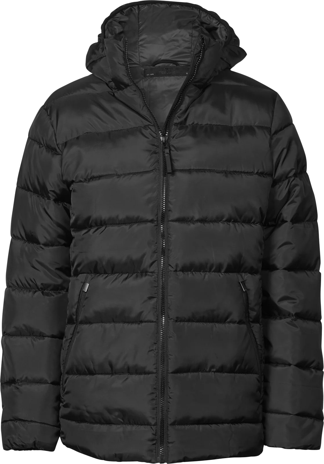 tee-jays-9647-womens-lite-hooded-jacket-black-front-1 Tee Jays Women's Lite Hooded Jacket