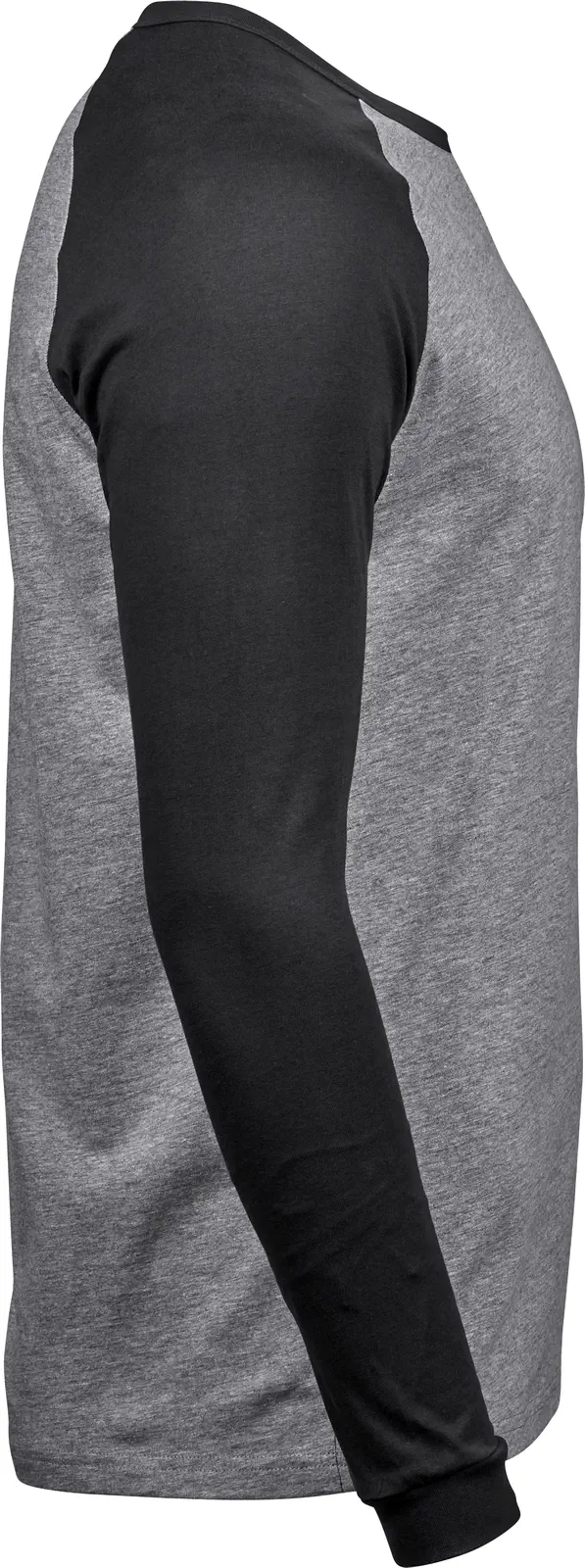 tee-jays-5072-mens-baseball-t-shirt-heather-black-right-4 TEE JAYS Men's Baseball Tee