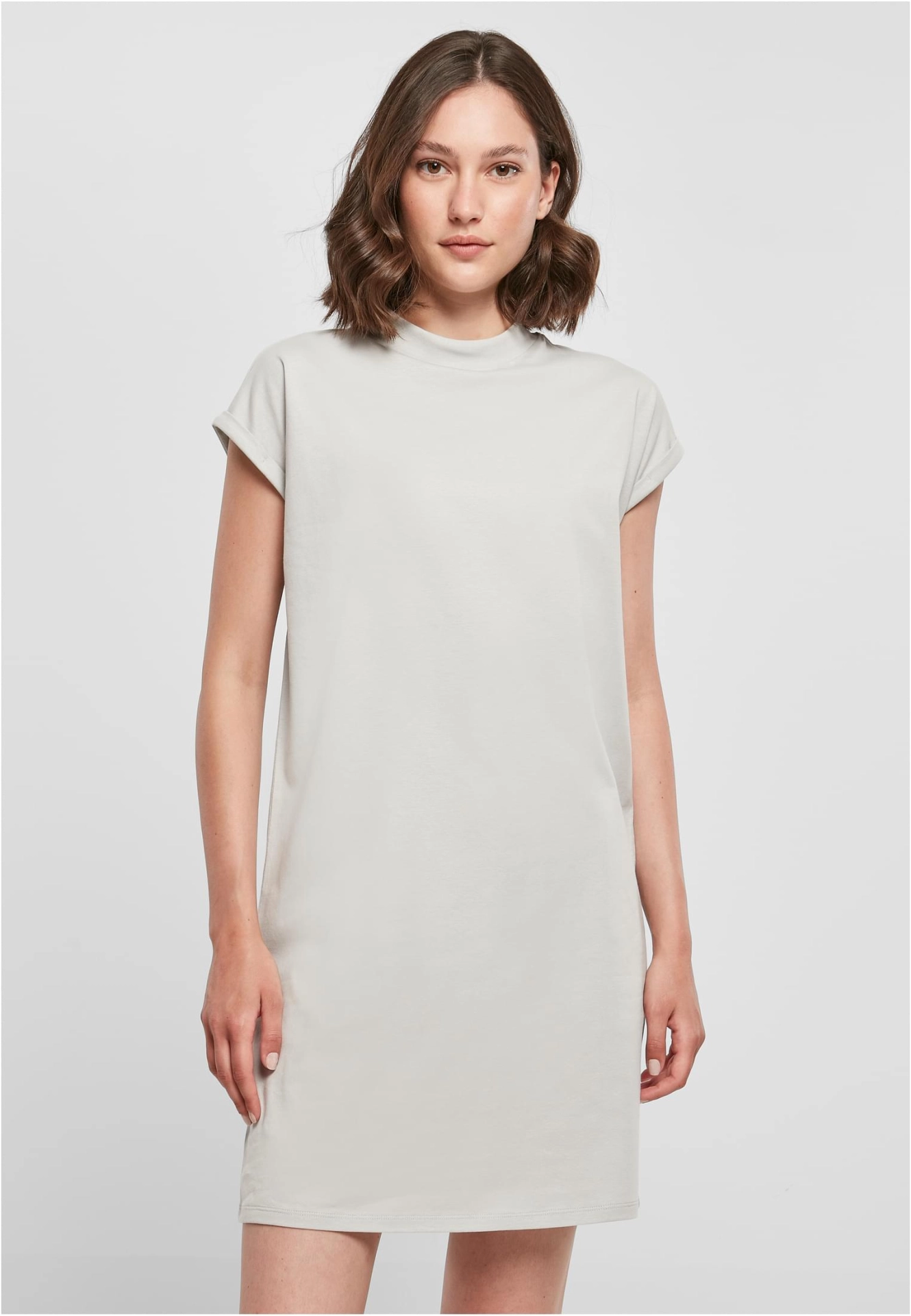 Build Your Brand Ladies Turtle Extended Shoulder Dress
