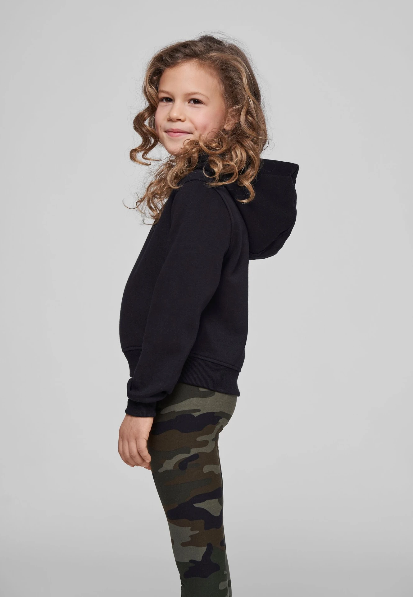 Build Your Brand Girls Cropped Sweat Hoody