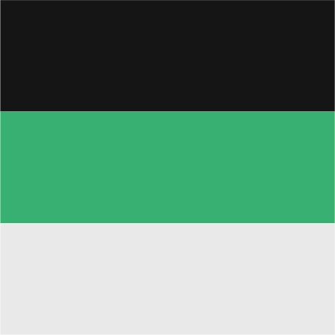 black/kelly green/white
