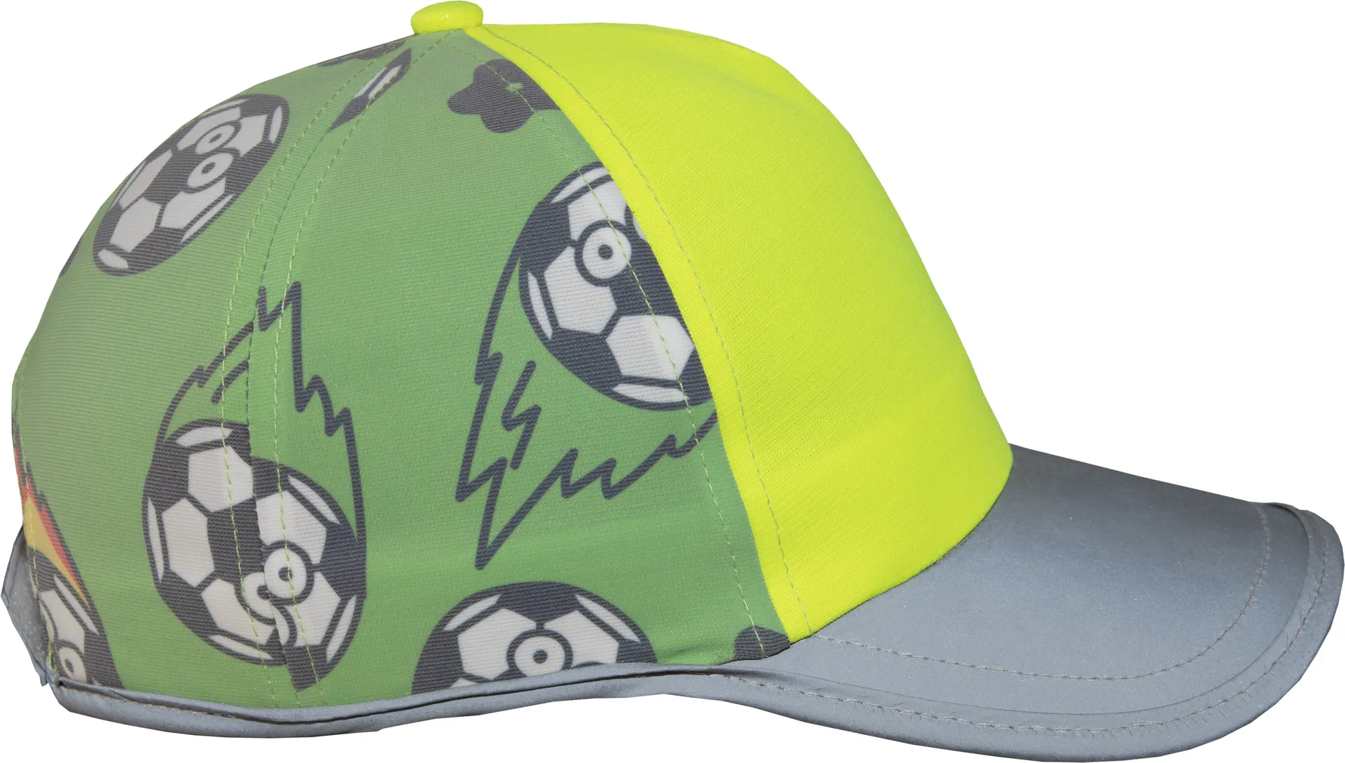 korntex-capact-cap-for-kids-action-line-yellow-soccer-side-1 Korntex Cap für Kinder Action Line