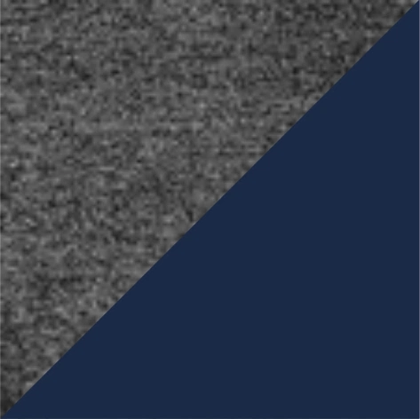 grau meliert/navy