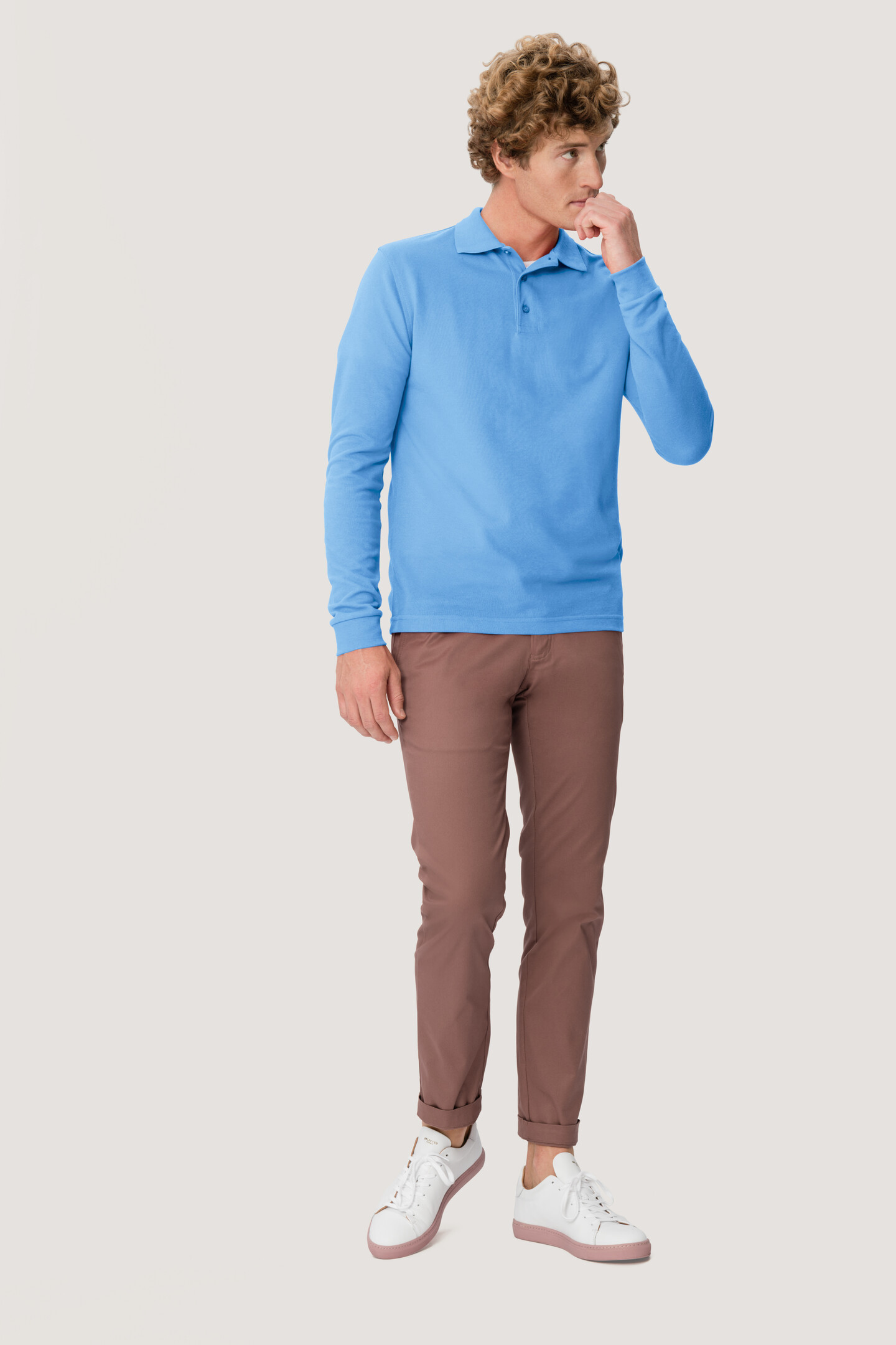 HAKRO Longsleeve-Poloshirt 815 Mikralinar®