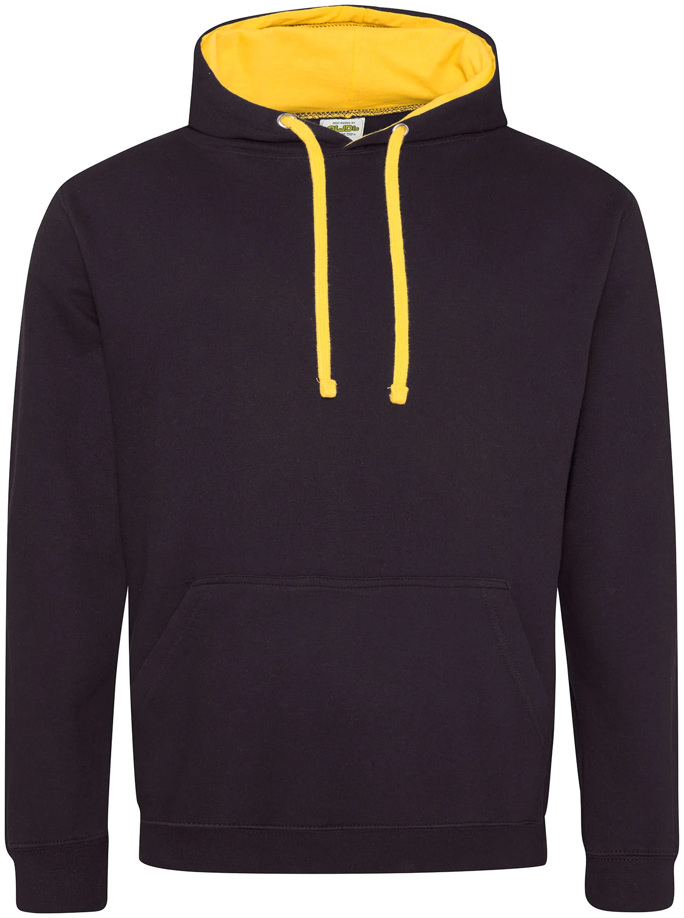 justhoods-jh003-varsity-hoodie-jetblack-gold-front-1 Just Hoods Varsity Hoodie