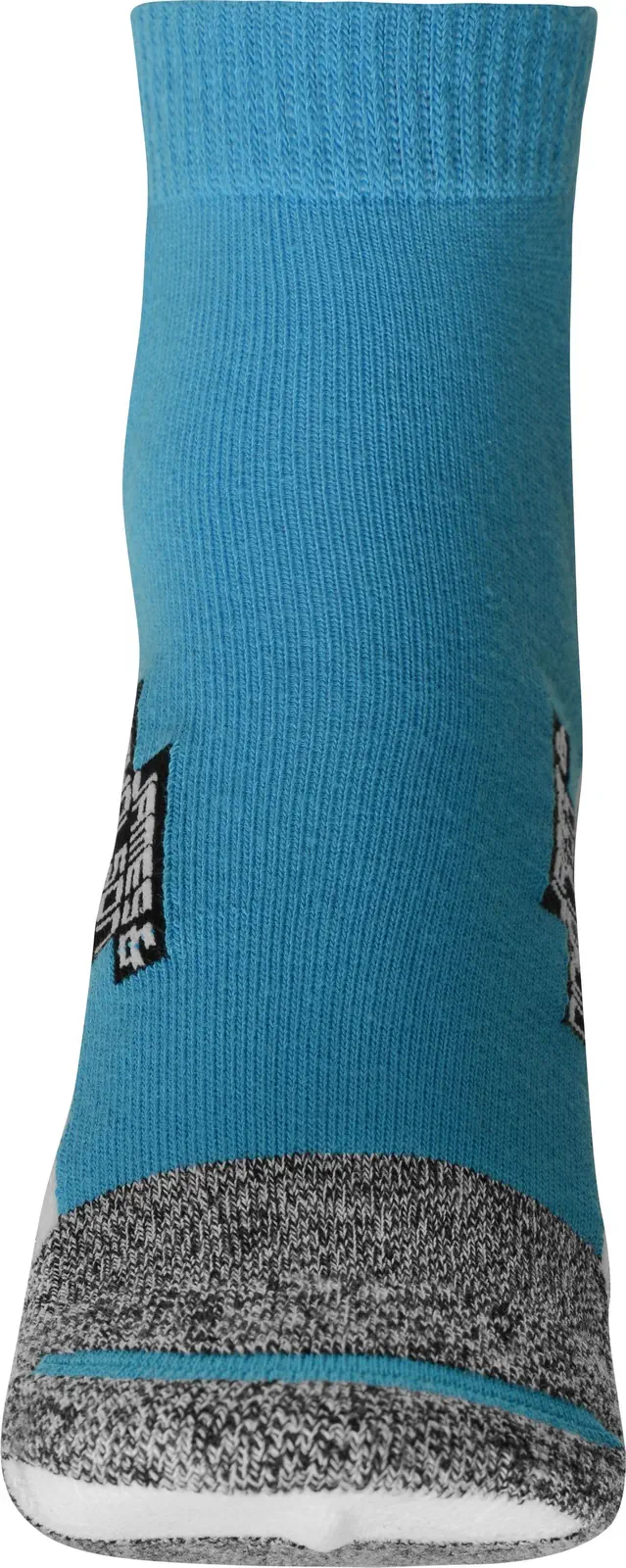 jn214-sport-sneaker-socks-brightblue-white-4 James & Nicholson Sport Sneaker Socks