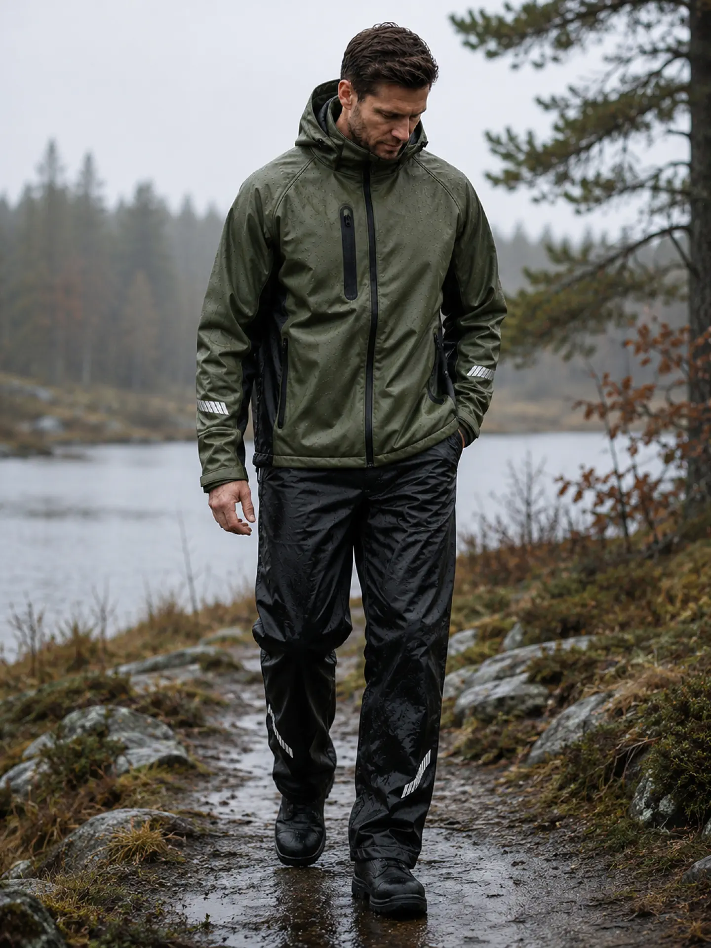 lyngsoe-f1341-regenhose-mit-weichem-fleecefutter-model-5 Lyngsøe F1341 Regenhose mit weichem Fleecefutter