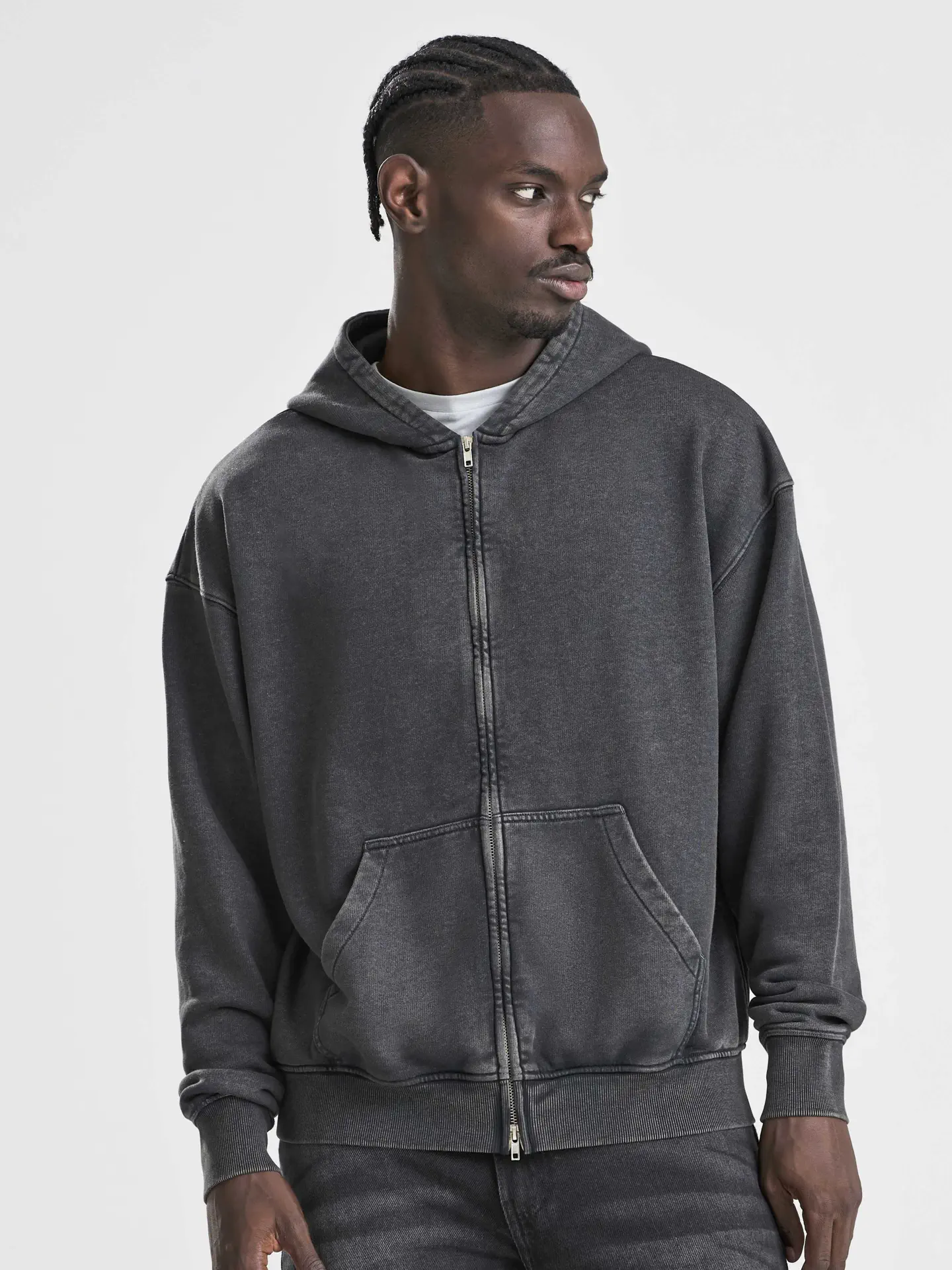 Just Hoods Vintage Washed Zoodie