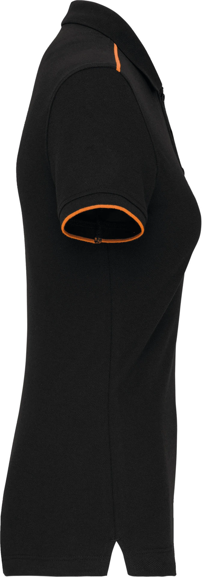 kariban-WK271-damen-workwear-pique-polo-day-to-day-black-orange-right-5 Kariban Damen Workwear Piqué Polo "Day-to-Day"