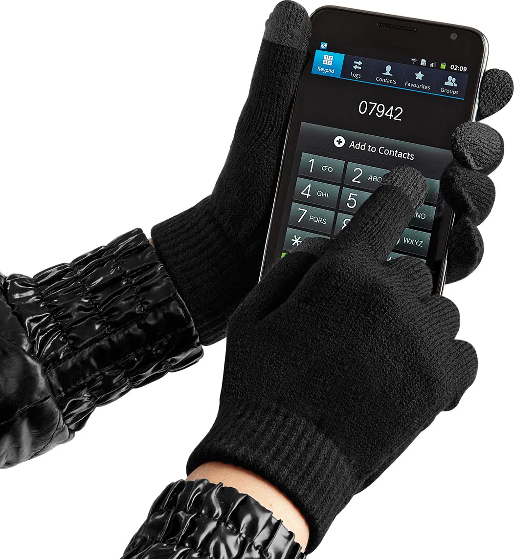 beechfield-b490-touchscreen-smart-gloves-black-model-0 Beechfield TouchScreen Smart Gloves