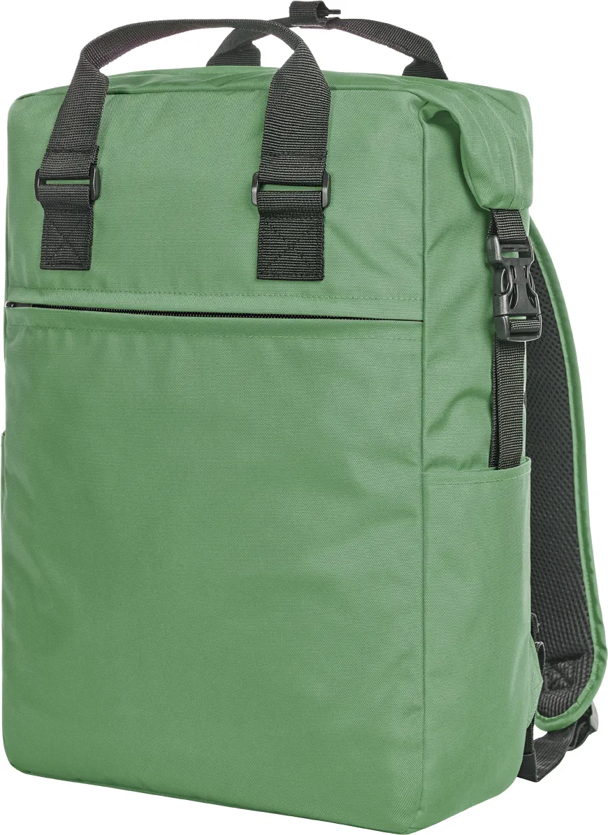 halfar-1818016-notebook-rucksack-daily-green-front-1 HALFAR Notebook-Rucksack Daily