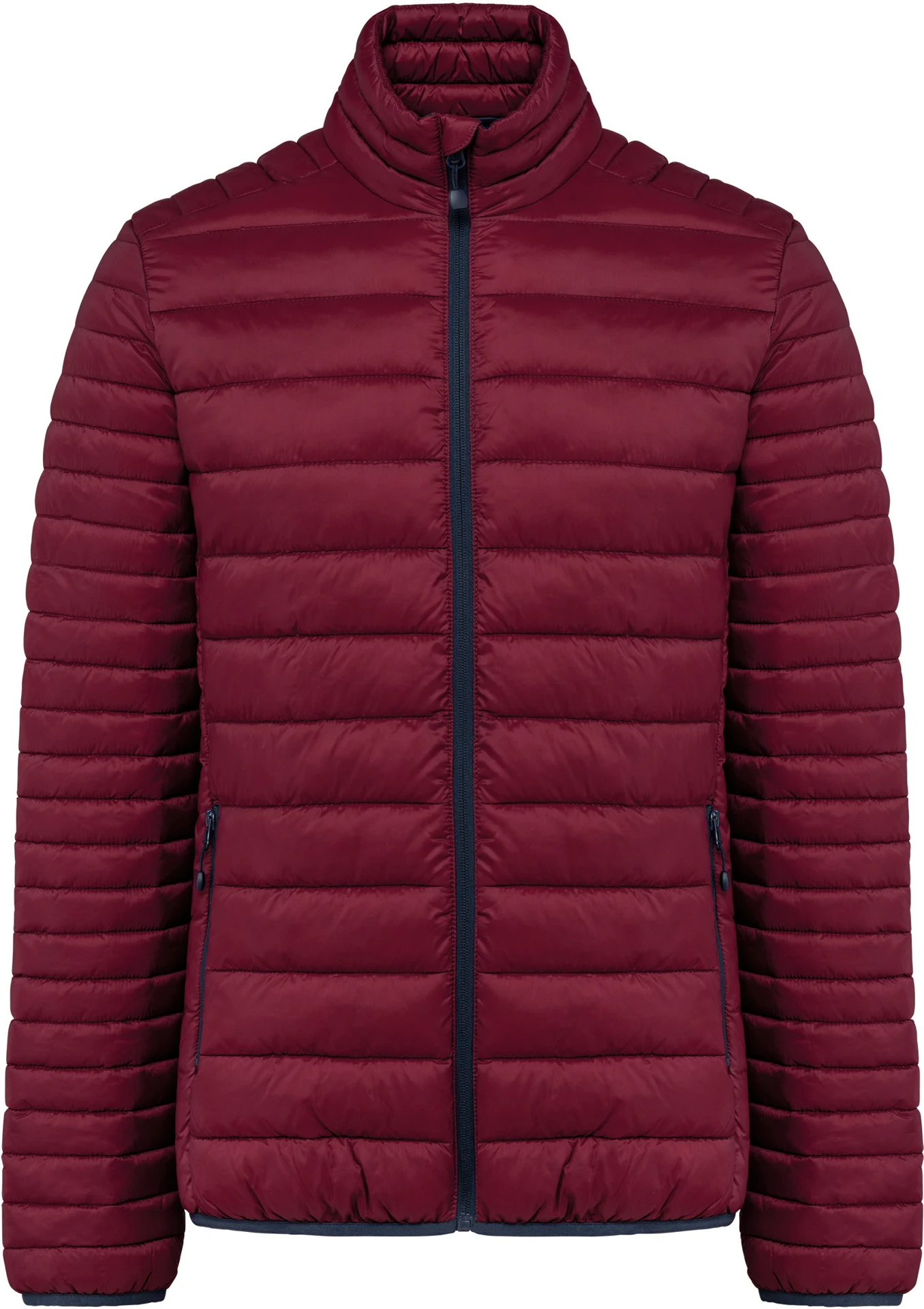 kariban-K6120-leichte-herren-steppjacke-wine-front-3 Kariban Leichte Herren Steppjacke