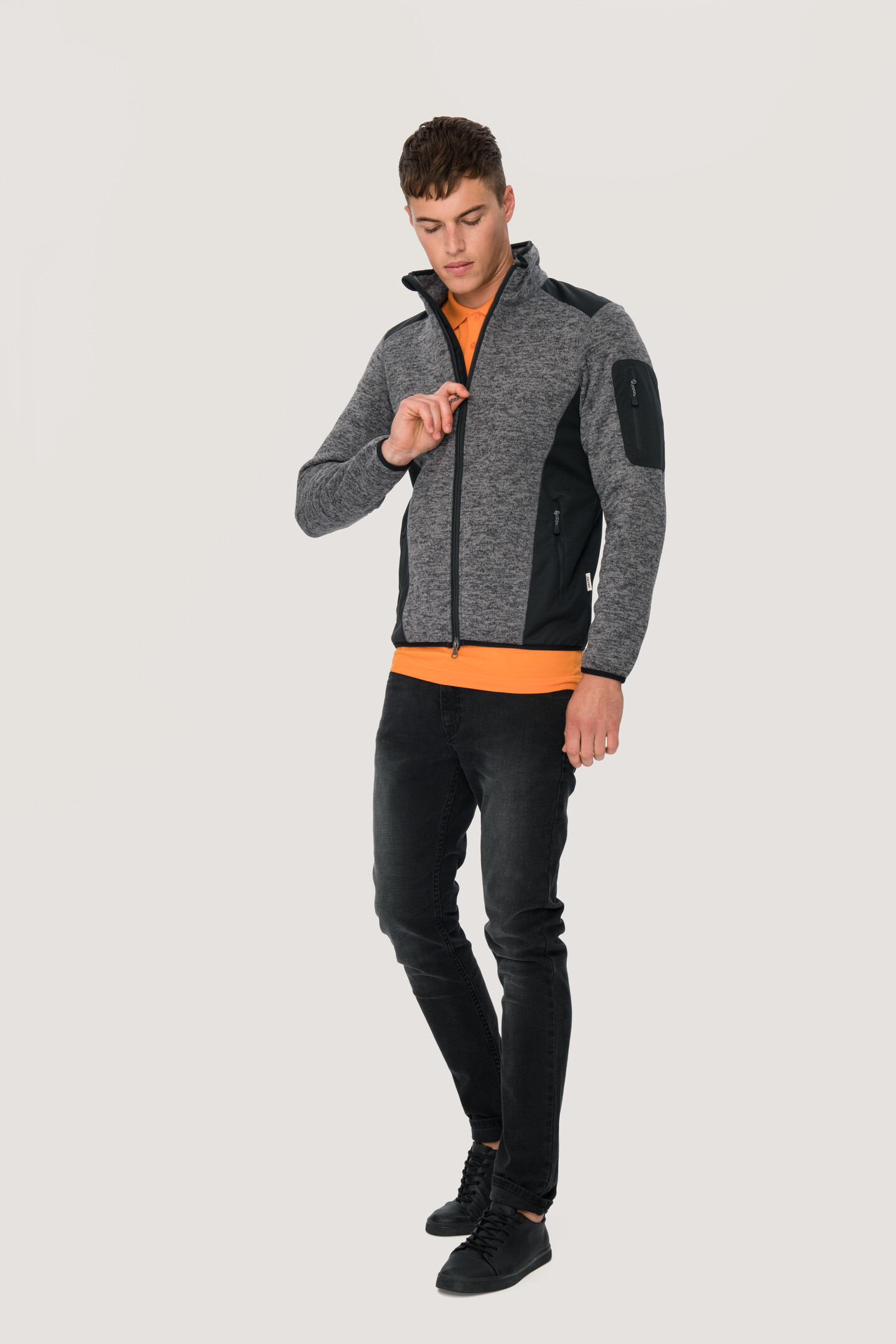 HAKRO Strickfleece-Jacke 836 Dawson