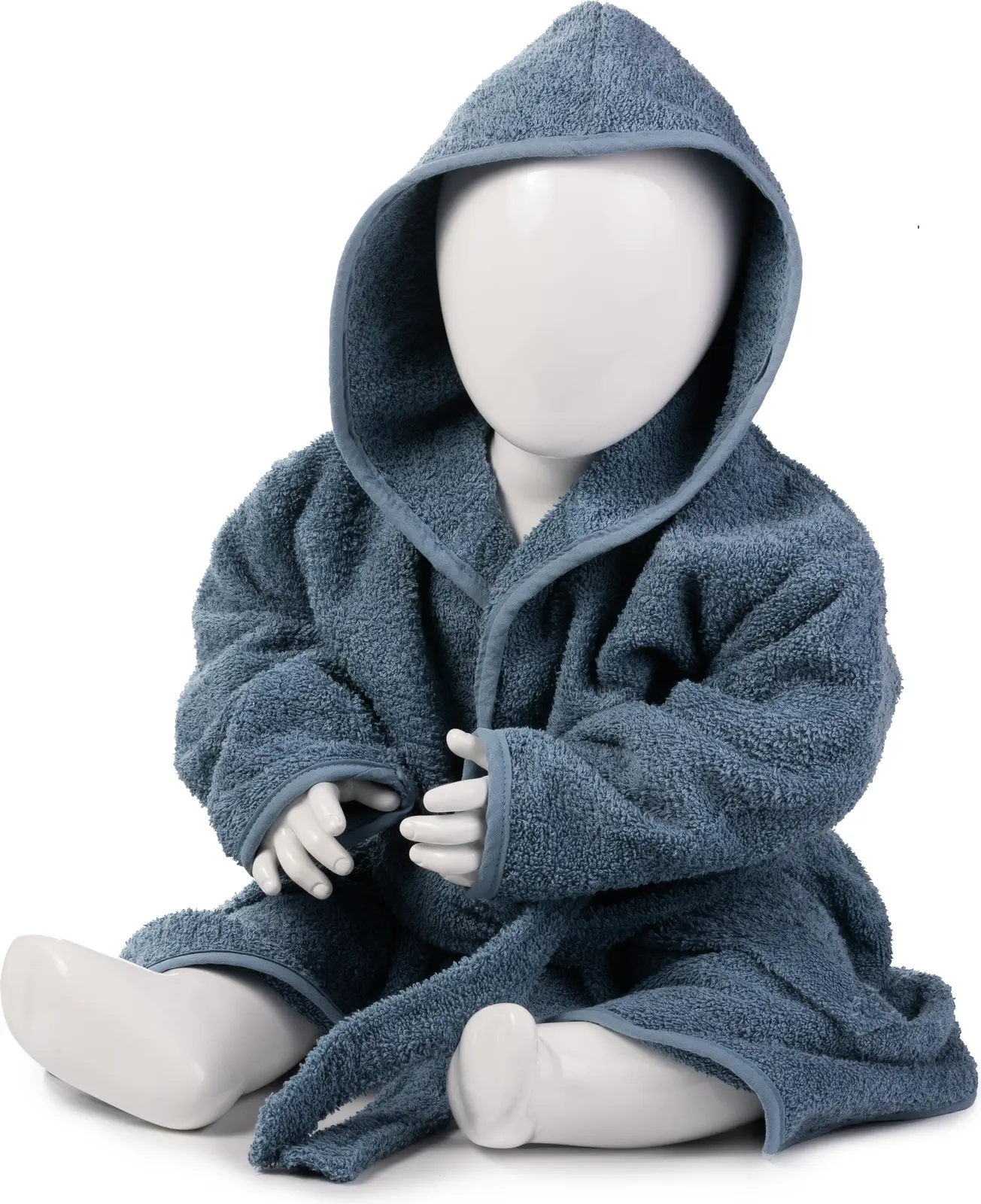 artg-ar022-babiezz-bathrobe-with-hood-jeansblue-front-1 ARTG Babiezz® Bathrobe With Hood