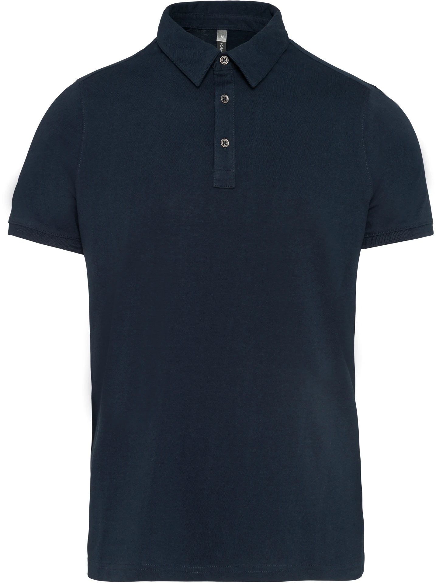 K262-herren-jersey-polo-navy-front-3 Kariban Herren Jersey Polo