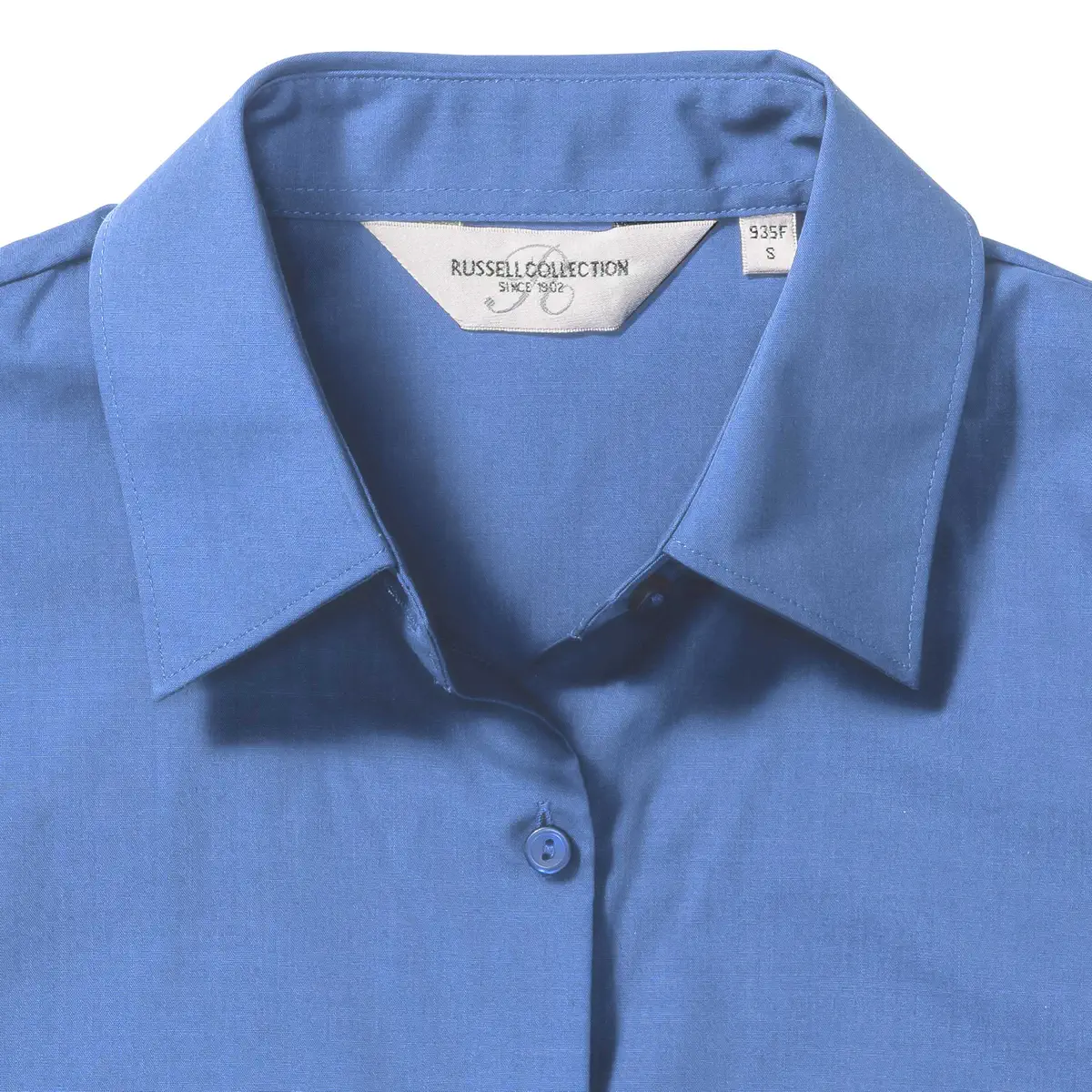 Russell Ladies Short Sleeve Polycotton Easy Care Poplin Shirt